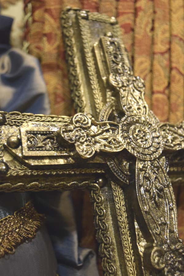 【 interior Cross 】 Antique Gold Cross <Cross No.003>