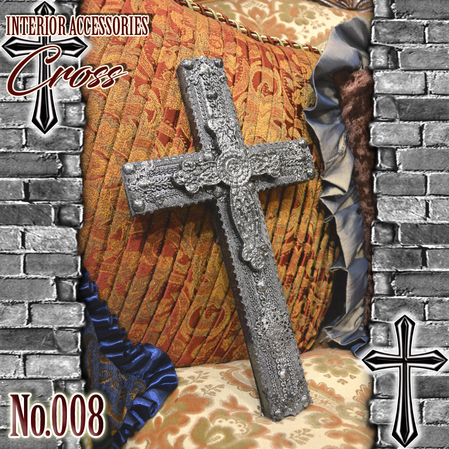 【 interior Cross 】 Vintage Silver Cross <Cross No.008>