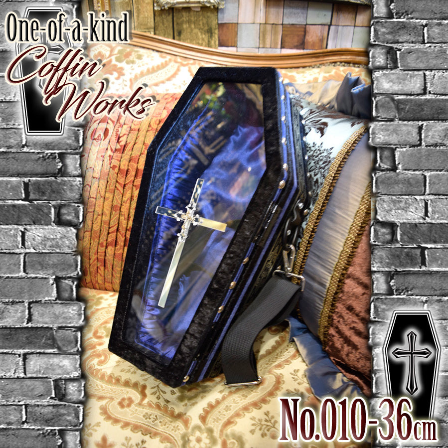 【 One-of-a-kind 一点物棺 】 内寸36cm サイズ アクリル扉 ポシェットタイプ DOLL Coffin <No.010-36 >