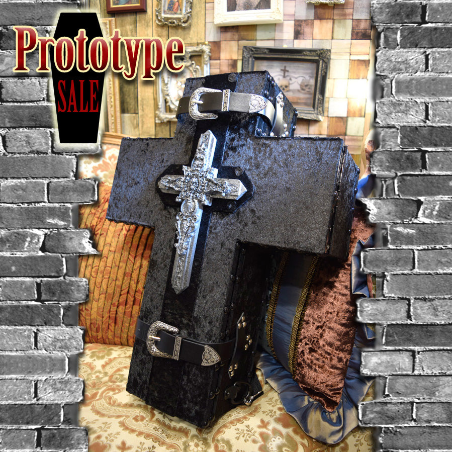 【Plototype 棺/展示 試作品】内寸50㎝サイズ 背負える十字架BOX Doll Cross BOX / OT-NO.008