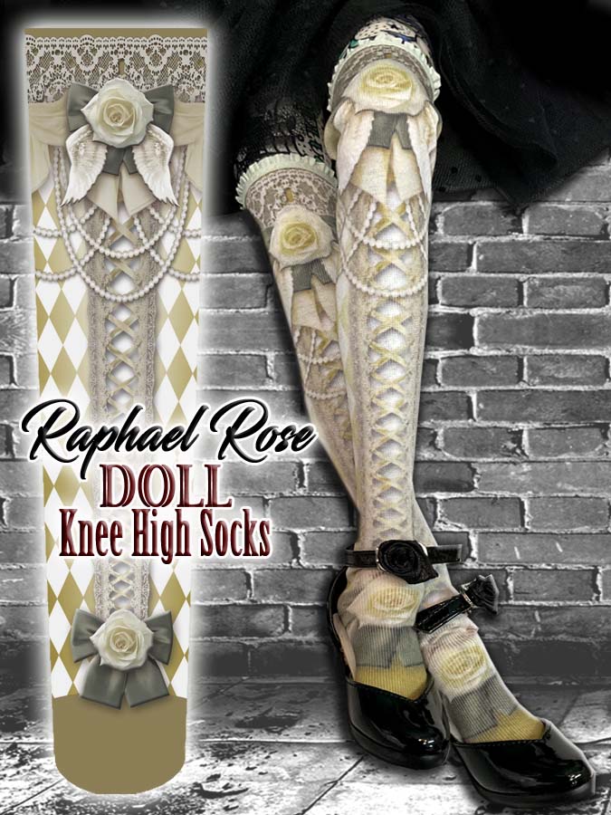 【 DOLL Accessory 】 SO-02 オリジナル ドールニーハイソックス < Raphael Rose Doll Knee High Socks >