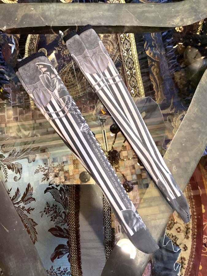 【 DOLL Accessory 】 SO-01 オリジナル ドールニーハイソックス < Lucifer Skull Doll Knee High Socks >