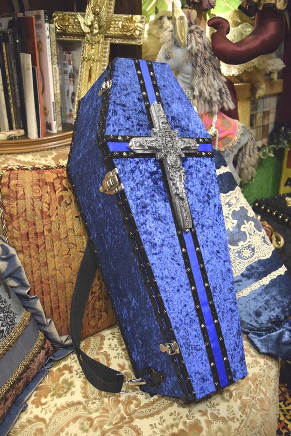 【 One-of-a-kind 一点物棺 】 60cm サイズ 背負える DOLL Coffin <No.014-60 >
