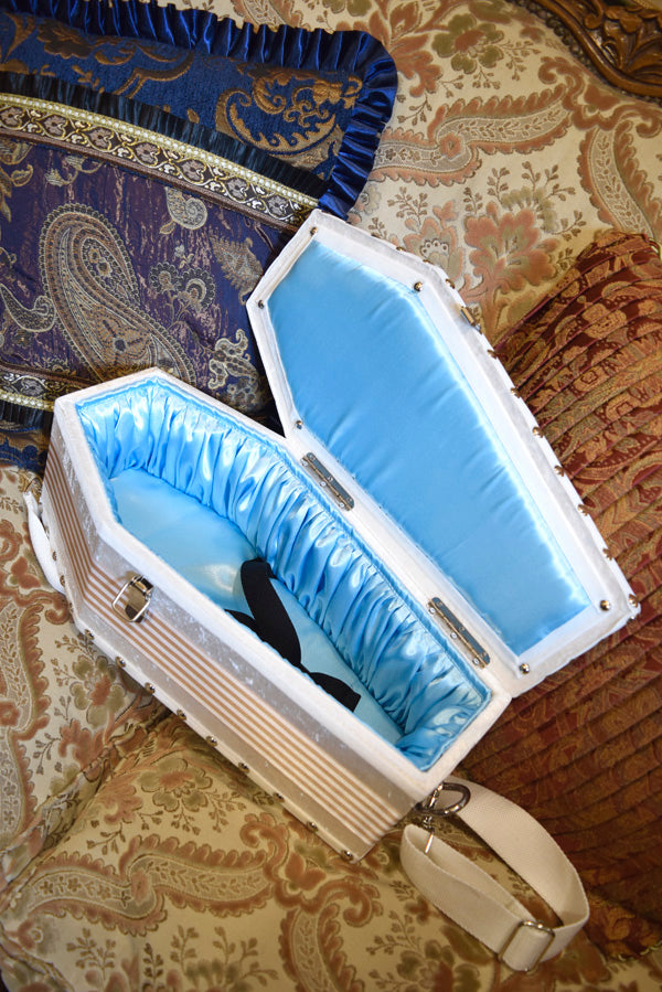 【Plototype 棺/展示 試作品】内寸38㎝サイズ 棺BOX 斜め掛けタイプ Doll Coffin BOX / OT-NO.010