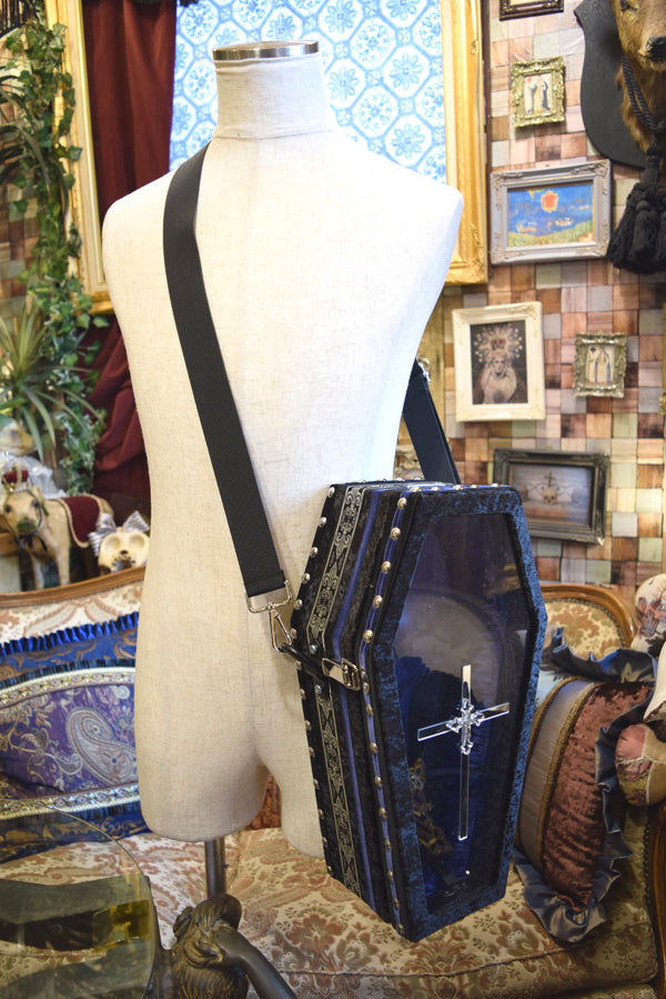 【 One-of-a-kind 一点物棺 】 内寸36cm サイズ アクリル扉 ポシェットタイプ DOLL Coffin <No.010-36 >