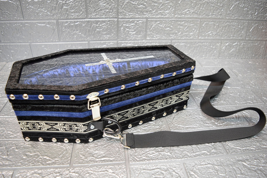 【 One-of-a-kind 一点物棺 】 内寸36cm サイズ アクリル扉 ポシェットタイプ DOLL Coffin <No.010-36 >