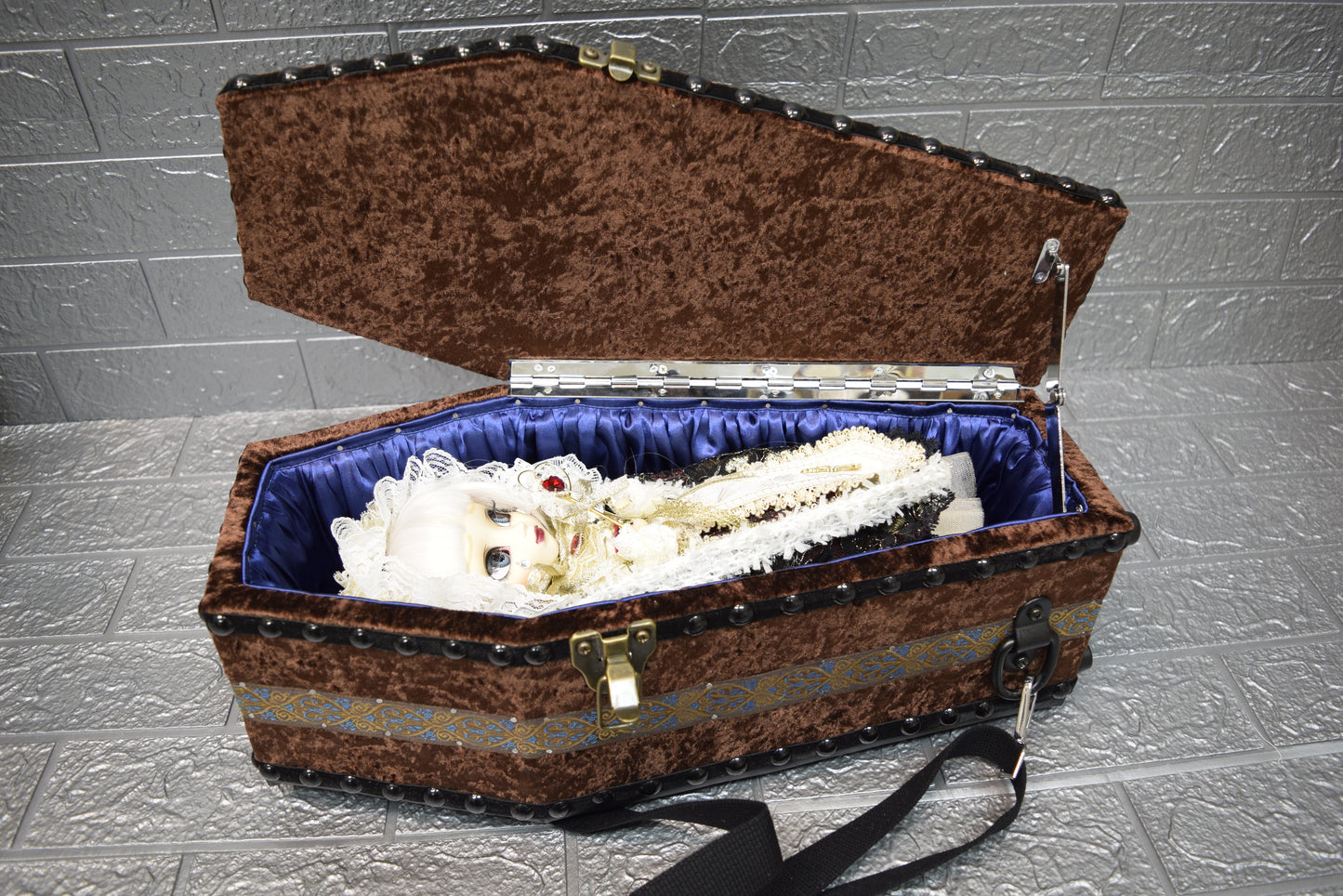 【Plototype 棺/展示 試作品】内寸42㎝サイズ 背負える棺BOX Doll Coffin BOX / OT-NO.009