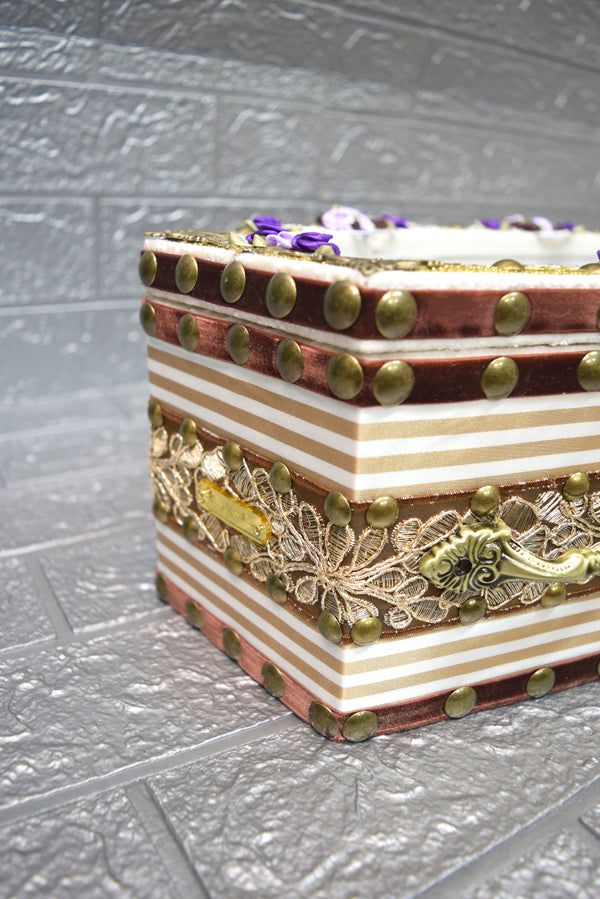 【 One-of-a-kind 一点物棺 】 内寸50cm 扉アクリル アンティーク調 DOLL Coffin <No.012-50 >