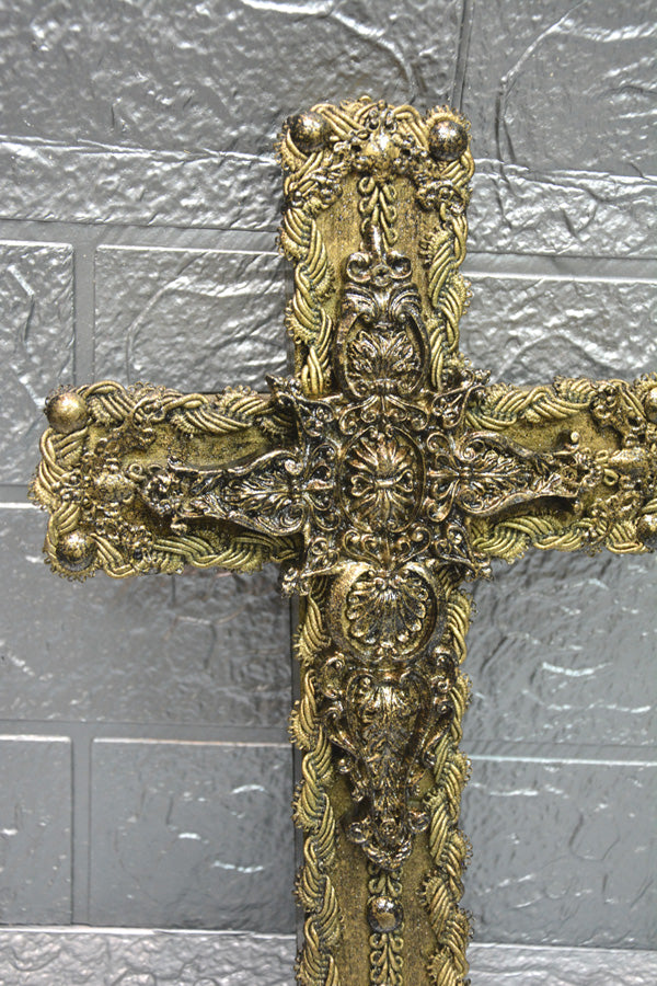 【 interior Cross 】Antique Gold Cross <Cross No.009>
