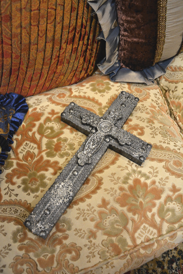 【 interior Cross 】 Vintage Silver Cross <Cross No.008>