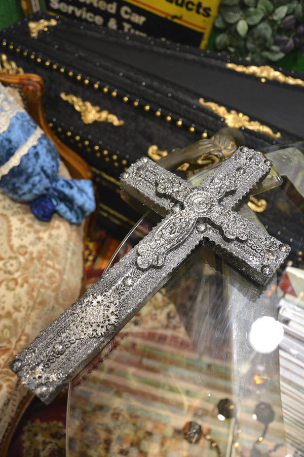 【 interior Cross 】 Vintage Silver Cross <Cross No.008>