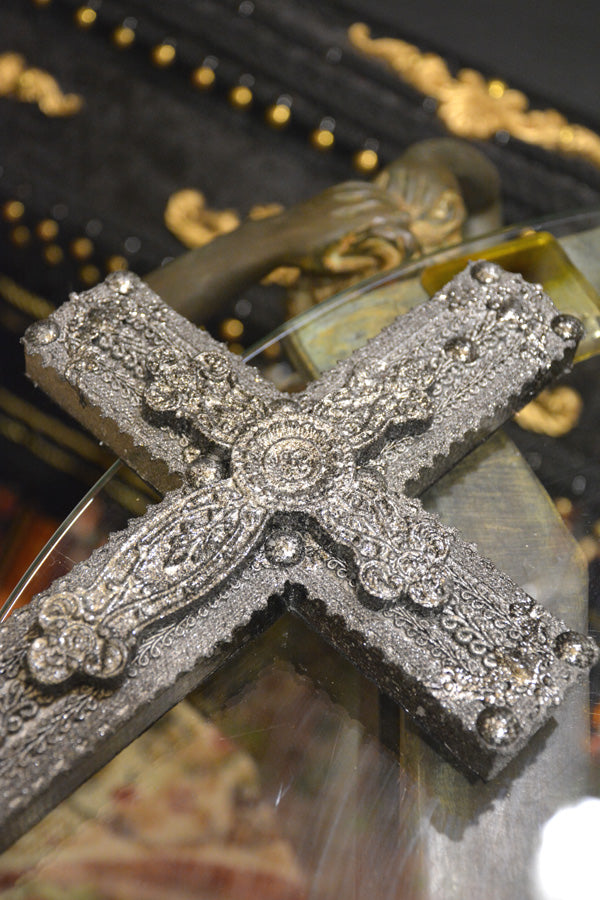 【 interior Cross 】 Vintage Silver Cross <Cross No.008>
