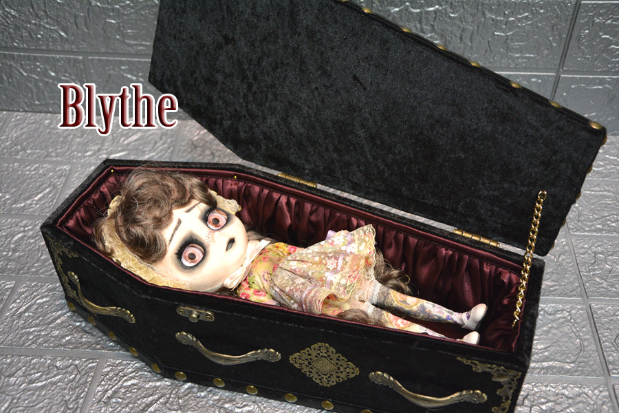 【 One-of-a-kind 一点物棺 】 35cm サイズ DOLL Coffin <No.026-35 >