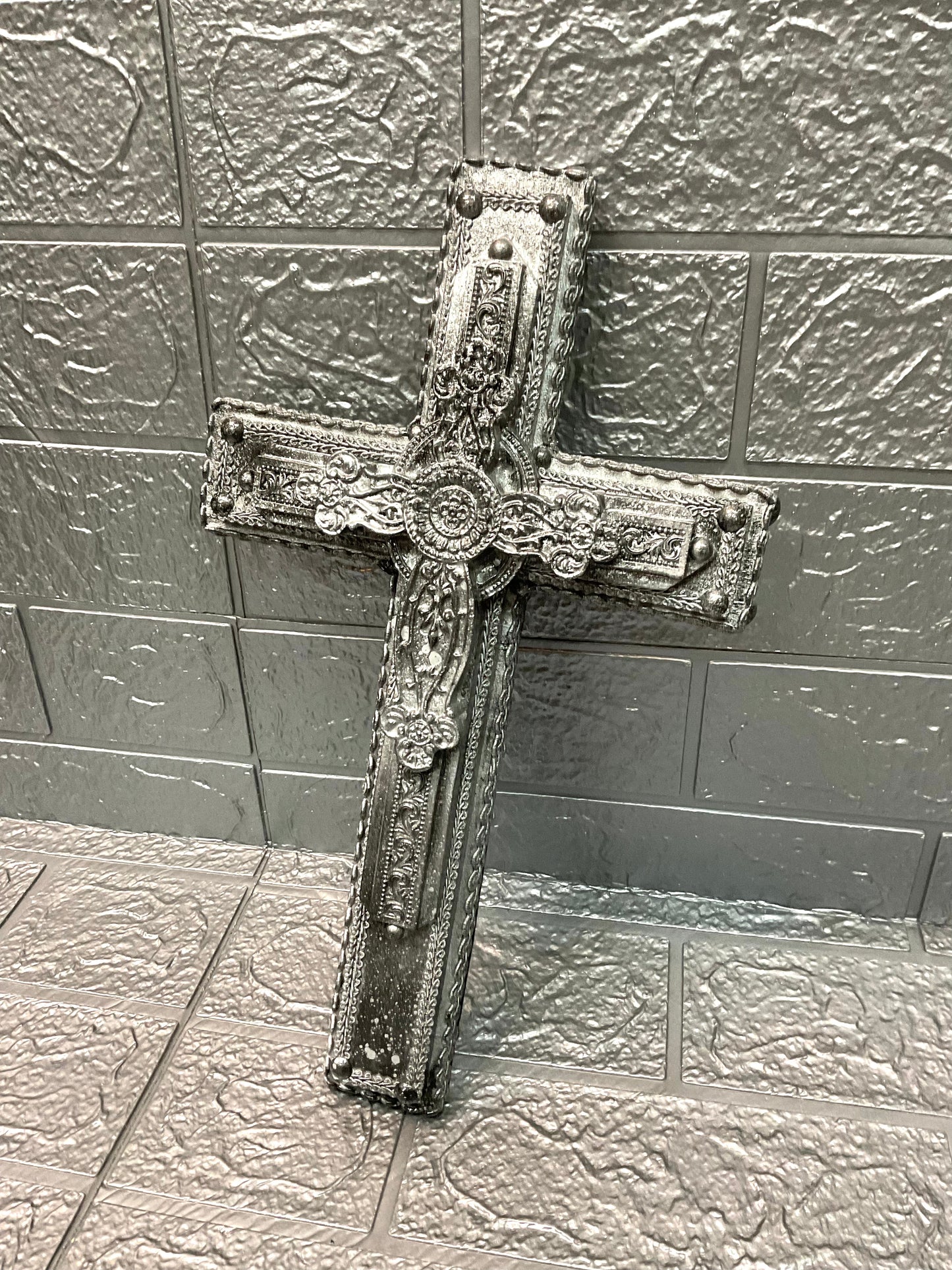 【 interior Cross 】Vintage Silver Cross <Cross No.004>