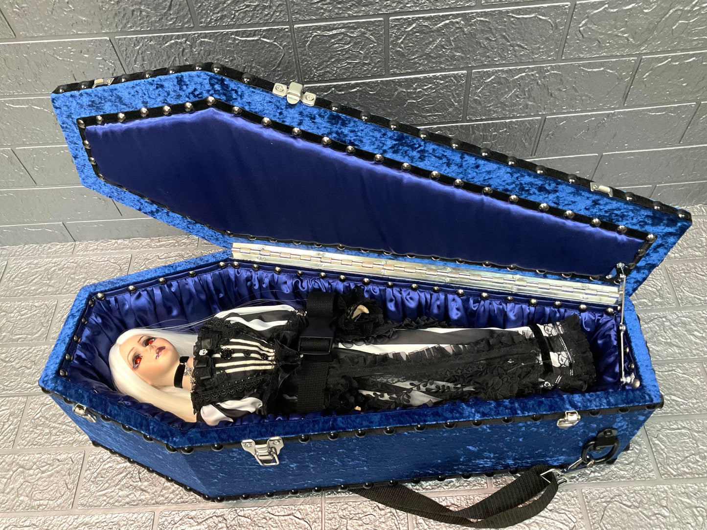 【 One-of-a-kind 一点物棺 】 60cm サイズ 背負える DOLL Coffin <No.014-60 >