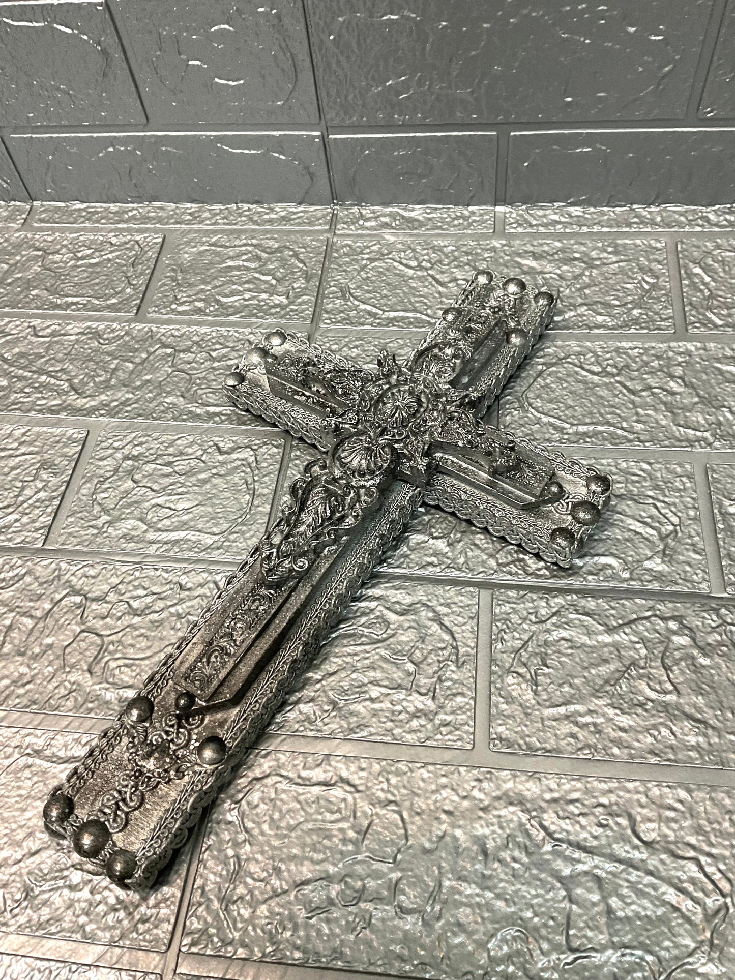 【 interior Cross 】Vintage Silver Cross <Cross No.002>