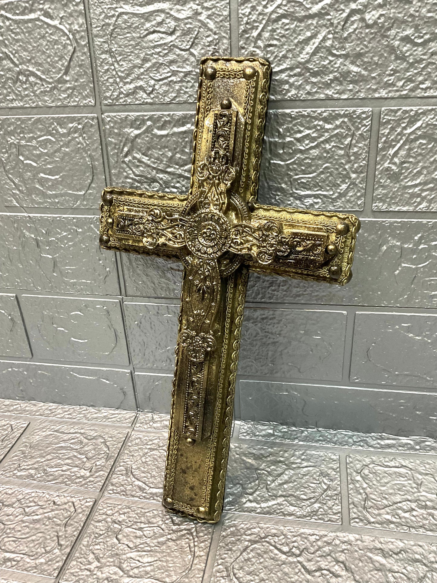 【 interior Cross 】 Antique Gold Cross <Cross No.003>