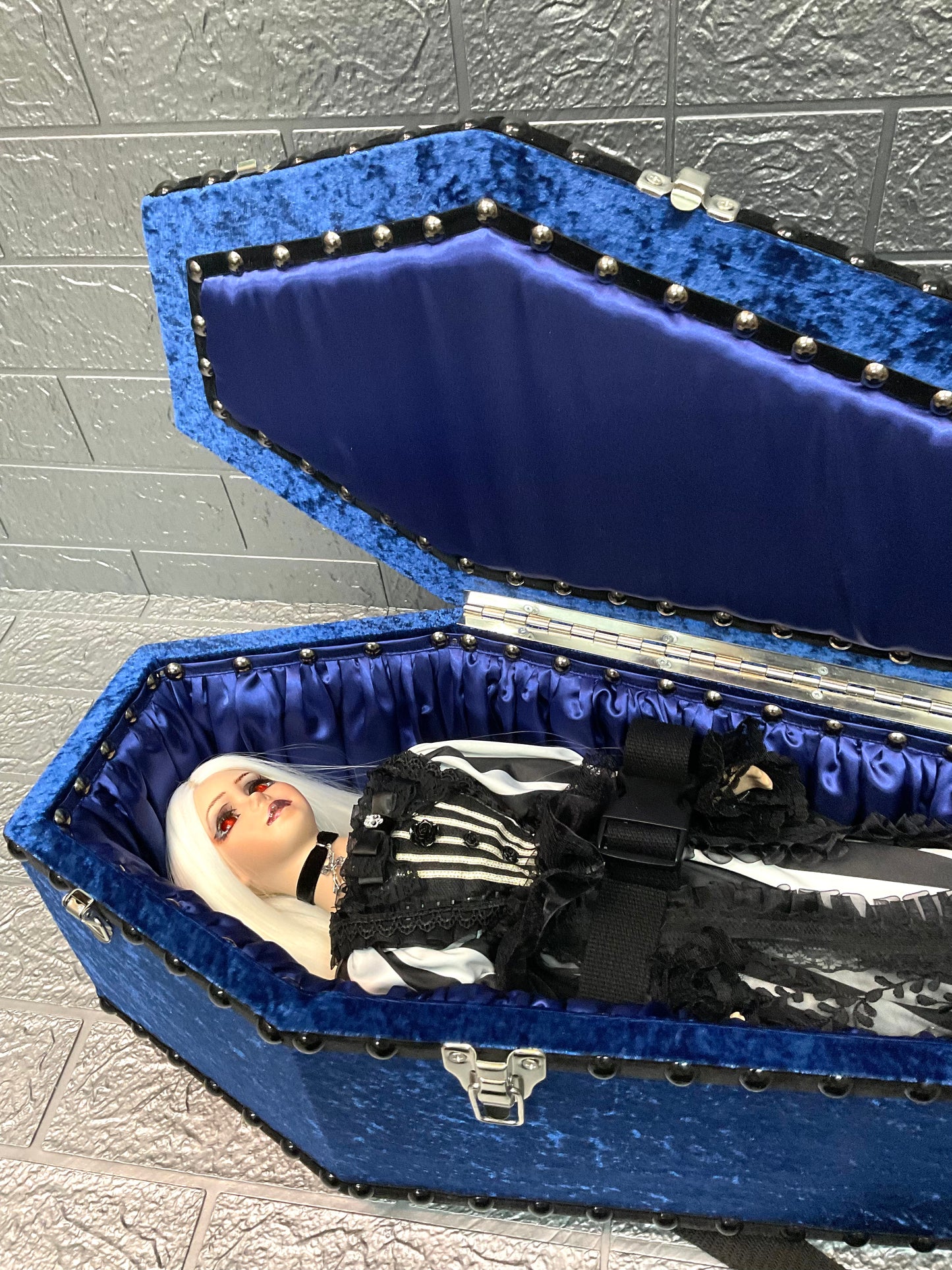 【 One-of-a-kind 一点物棺 】 60cm サイズ 背負える DOLL Coffin <No.014-60 >