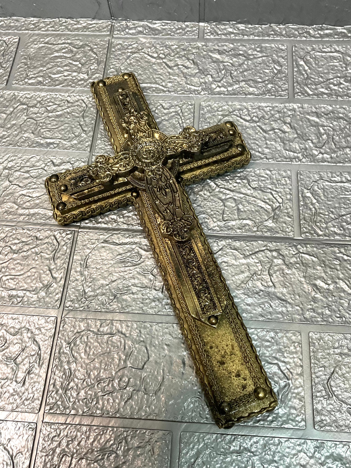【 interior Cross 】 Antique Gold Cross <Cross No.003>