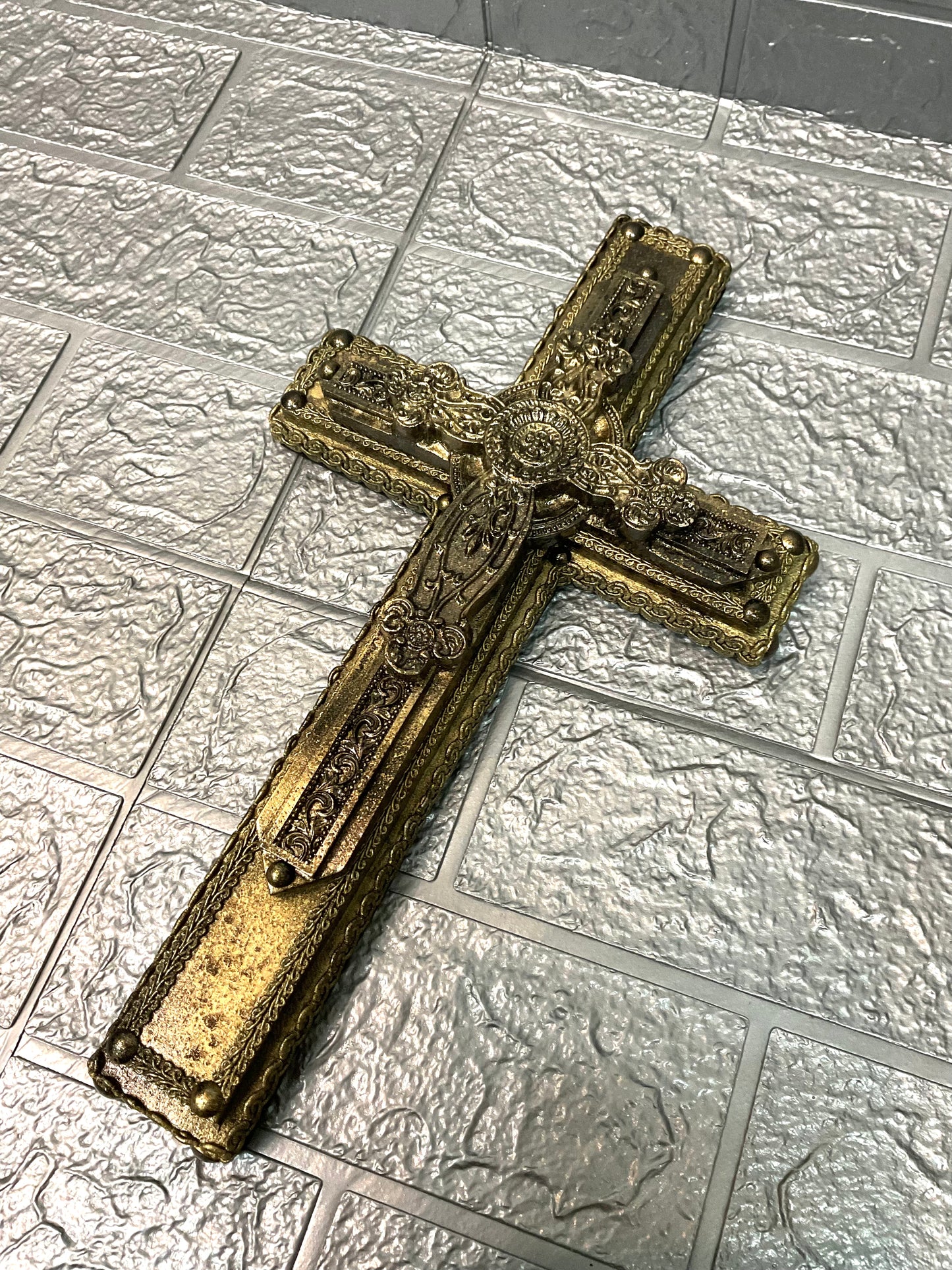 【 interior Cross 】 Antique Gold Cross <Cross No.003>