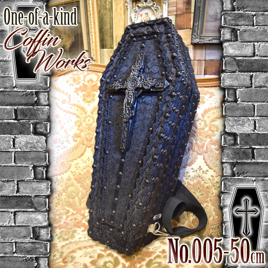 【 One-of-a-kind 一点物棺 】 50cm サイズ 背負える DOLL Coffin <No.005-50 >