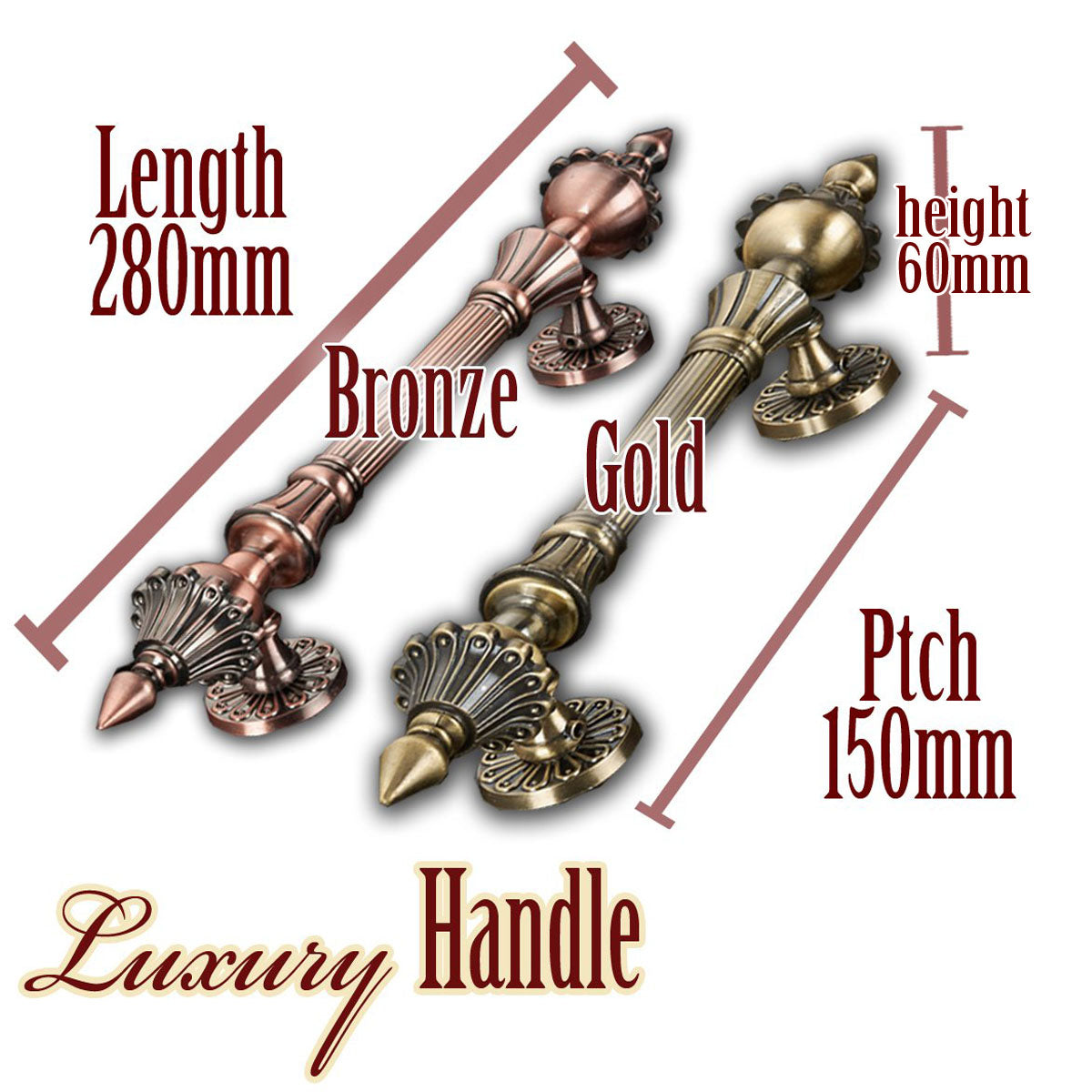 【Type-01◆1/1等身大棺オプション】サイドハンドル<Luxury Handle/ラグジュアリータイプ>