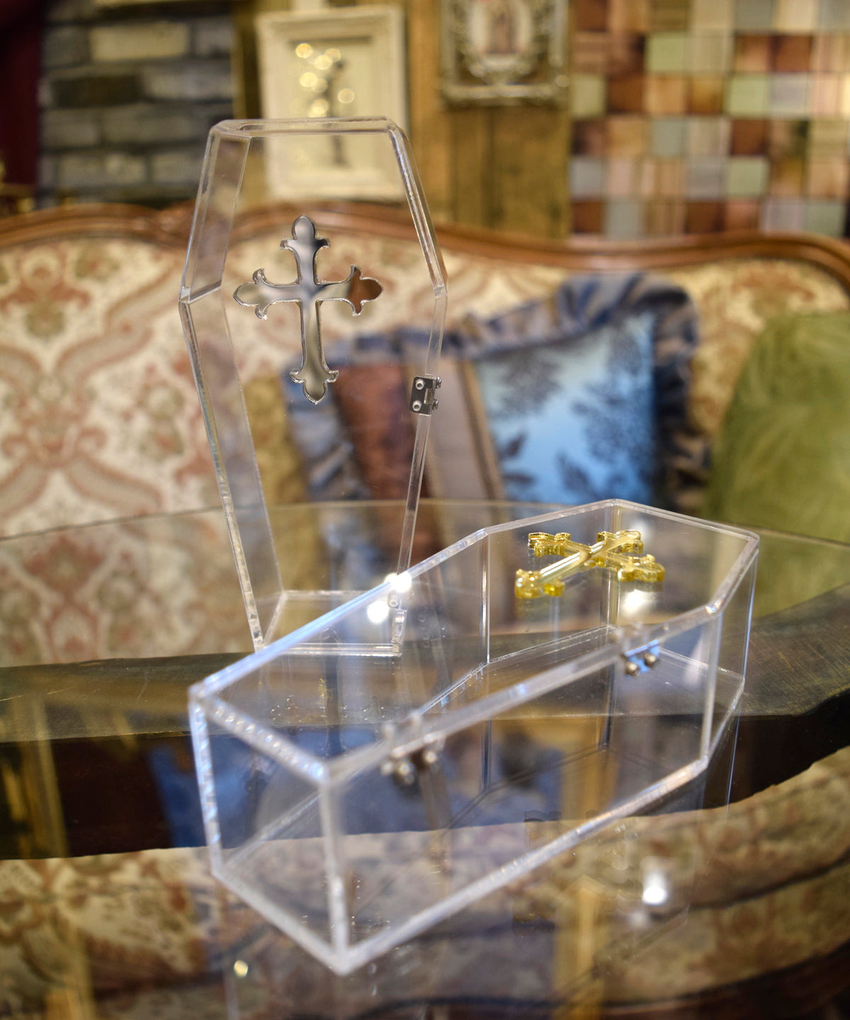 【現品のみサンプル品】クリアアクリル棺BOX Clear Acrylic Coffin