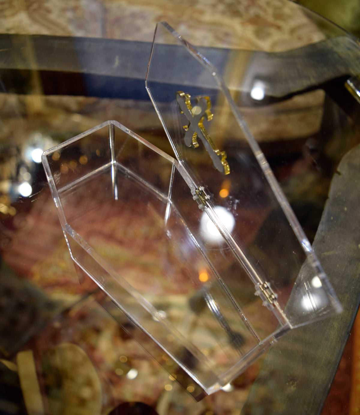 【現品のみサンプル品】クリアアクリル棺BOX Clear Acrylic Coffin