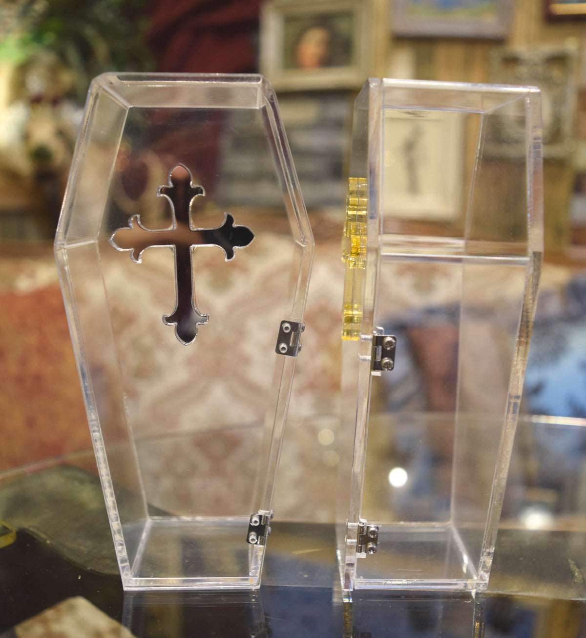 【現品のみサンプル品】クリアアクリル棺BOX Clear Acrylic Coffin