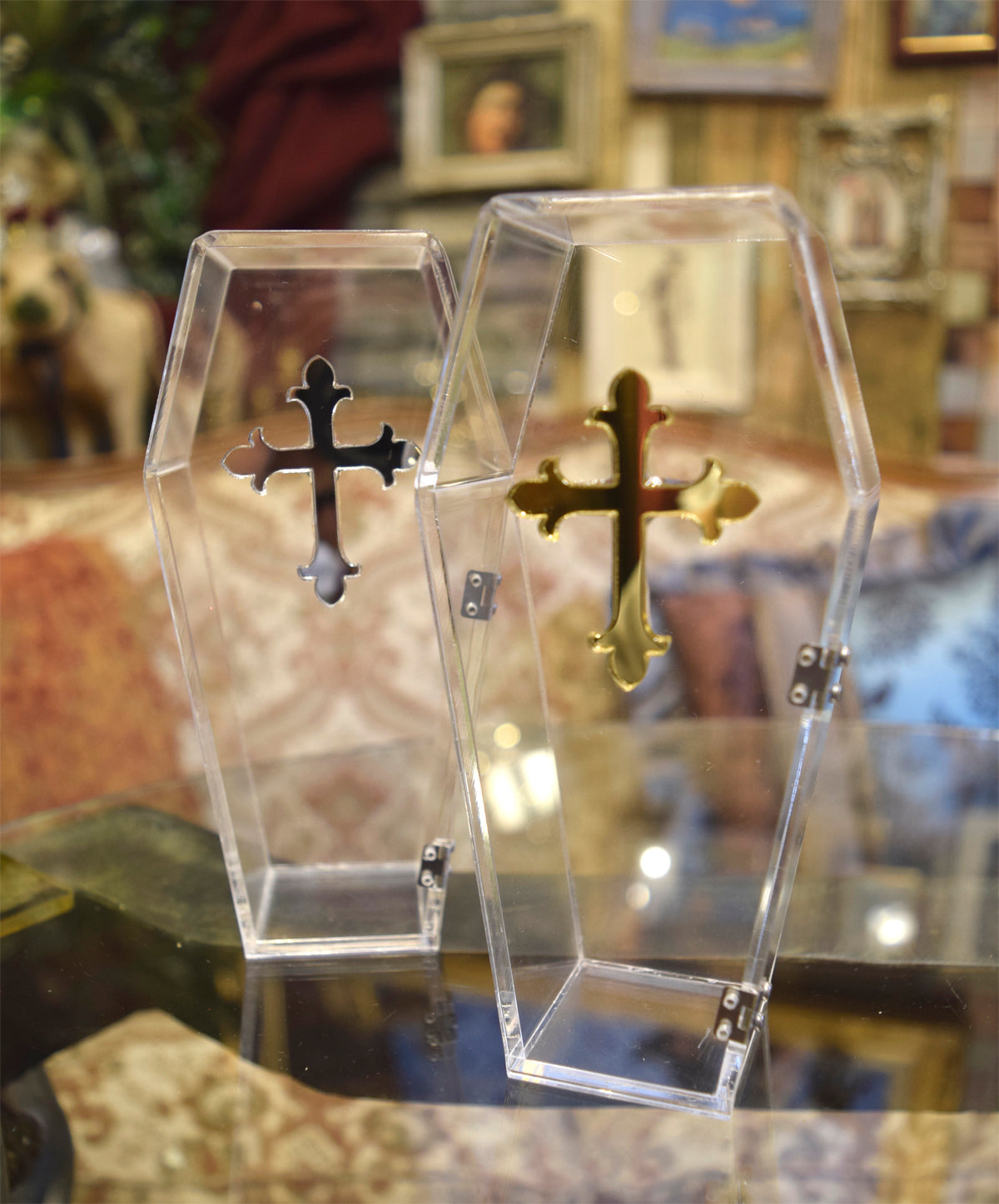 【現品のみサンプル品】クリアアクリル棺BOX Clear Acrylic Coffin