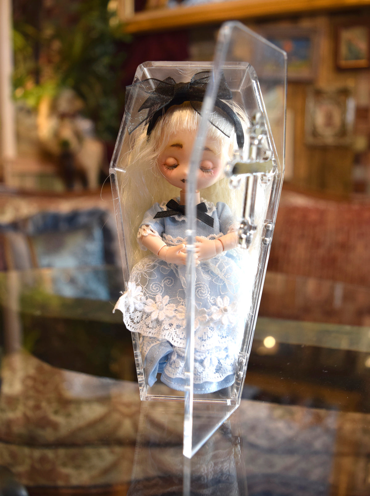 【現品のみサンプル品】クリアアクリル棺BOX Clear Acrylic Coffin