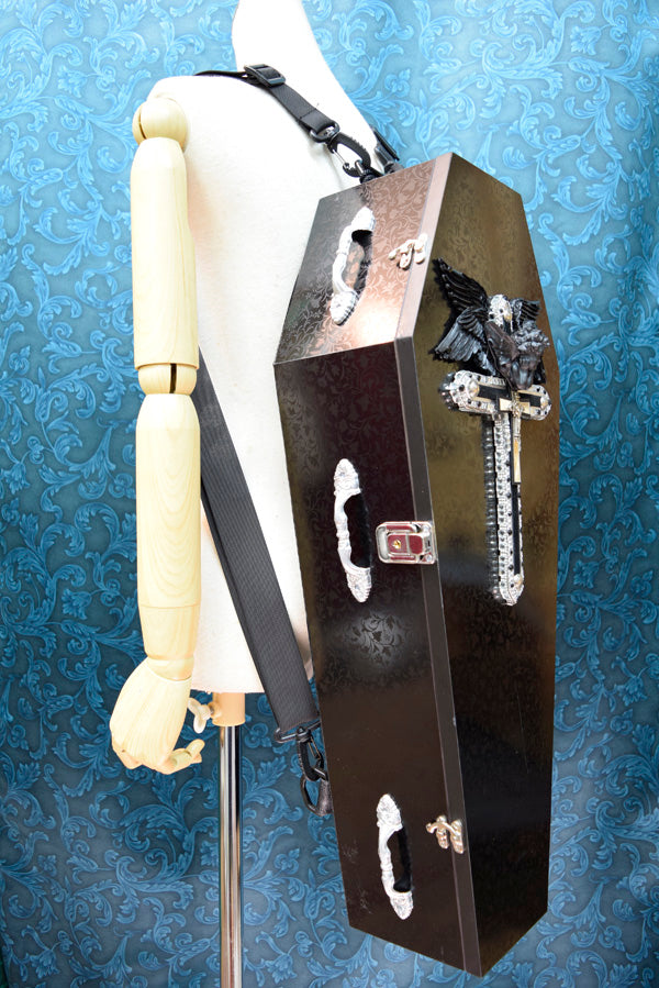 【Outlet棺/試作、展示品】68㎝(内寸65㎝)背負えるDoll Coffin BOX OT-NO.004