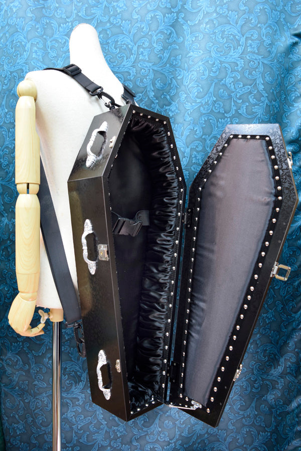 【Outlet棺/試作、展示品】68㎝(内寸65㎝)背負えるDoll Coffin BOX OT-NO.004