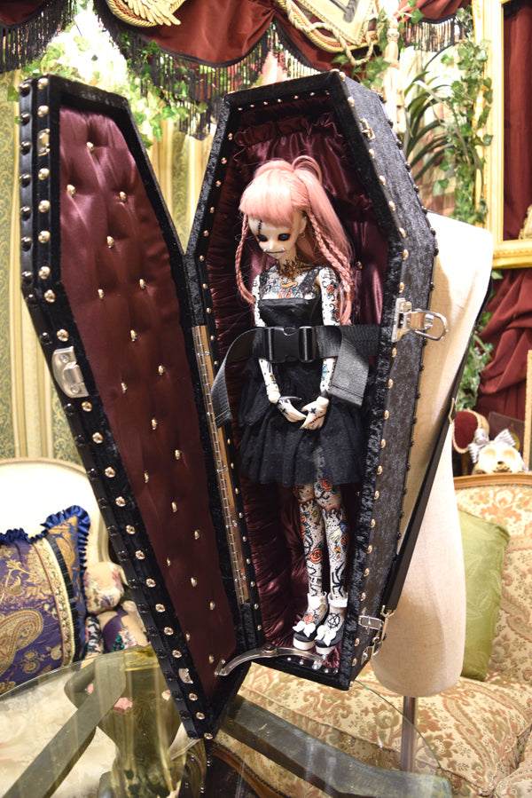 【 One-of-a-kind 一点物棺 】 70cm サイズ 背負える DOLL Coffin <No.003-70 >