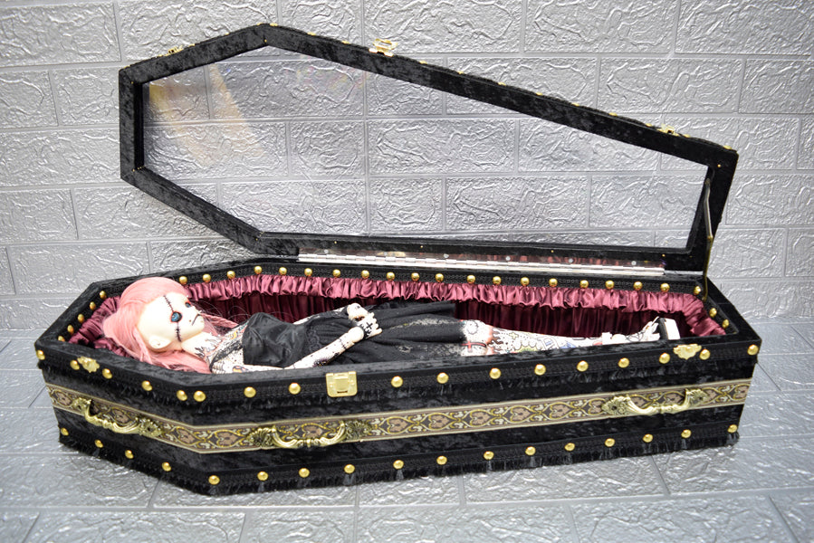 【 One-of-a-kind 一点物棺 】 70cm サイズ 扉アクリル DOLL Coffin <No.001-70 >