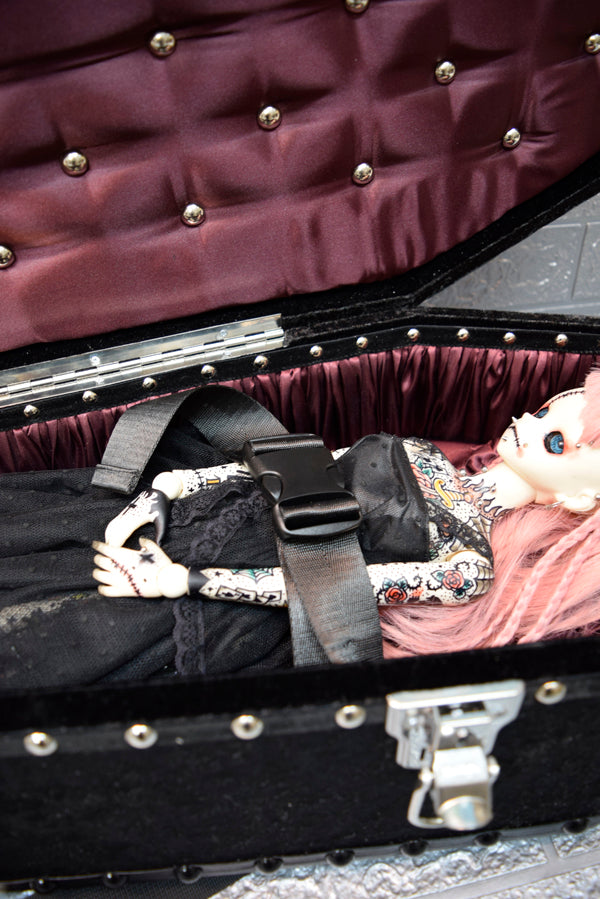 【 One-of-a-kind 一点物棺 】 70cm サイズ 背負える DOLL Coffin <No.003-70 >