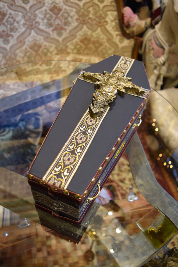 【 One-of-a-kind  一点物棺 】 35cm サイズ  DOLL Coffin <No.009-35 >