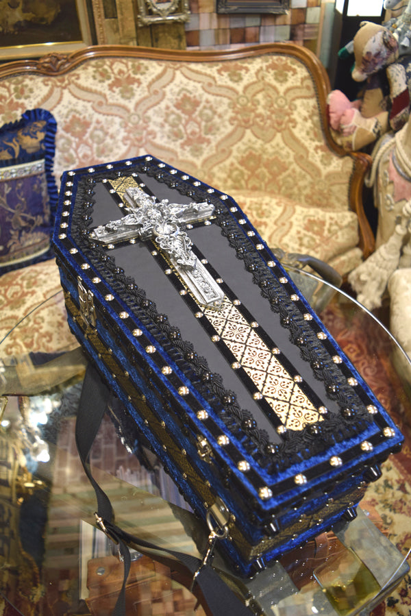 【 One-of-a-kind 一点物棺 】 50cm サイズ 背負える DOLL Coffin <No.006-50 >