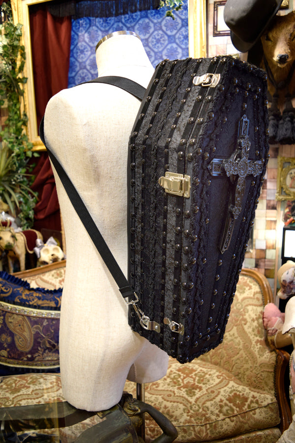 【 One-of-a-kind 一点物棺 】 50cm サイズ 背負える DOLL Coffin <No.005-50 >