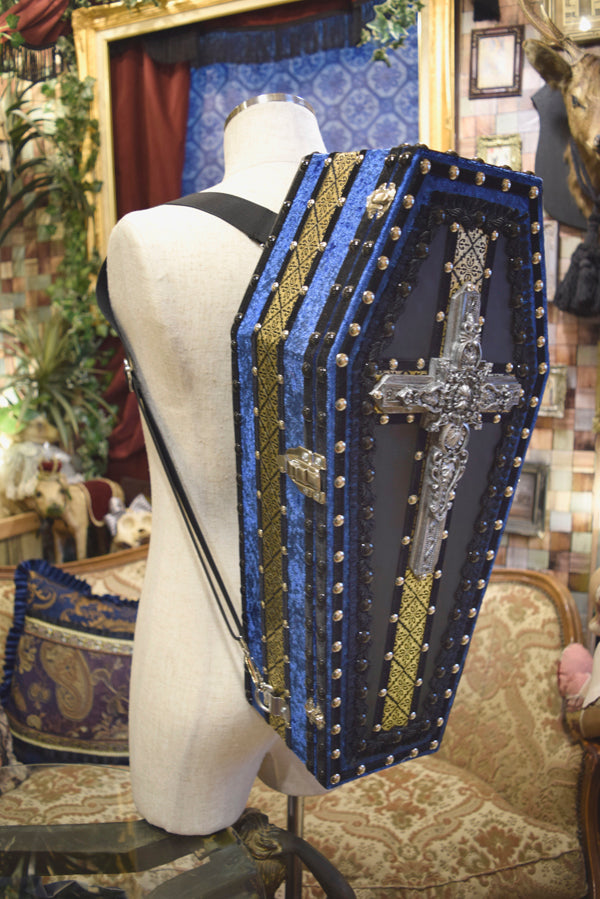 【 One-of-a-kind 一点物棺 】 50cm サイズ 背負える DOLL Coffin <No.006-50 >