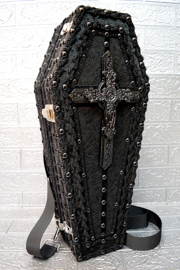 【 One-of-a-kind 一点物棺 】 50cm サイズ 背負える DOLL Coffin <No.005-50 >