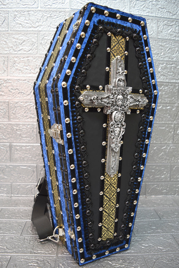 【 One-of-a-kind 一点物棺 】 50cm サイズ 背負える DOLL Coffin <No.006-50 >