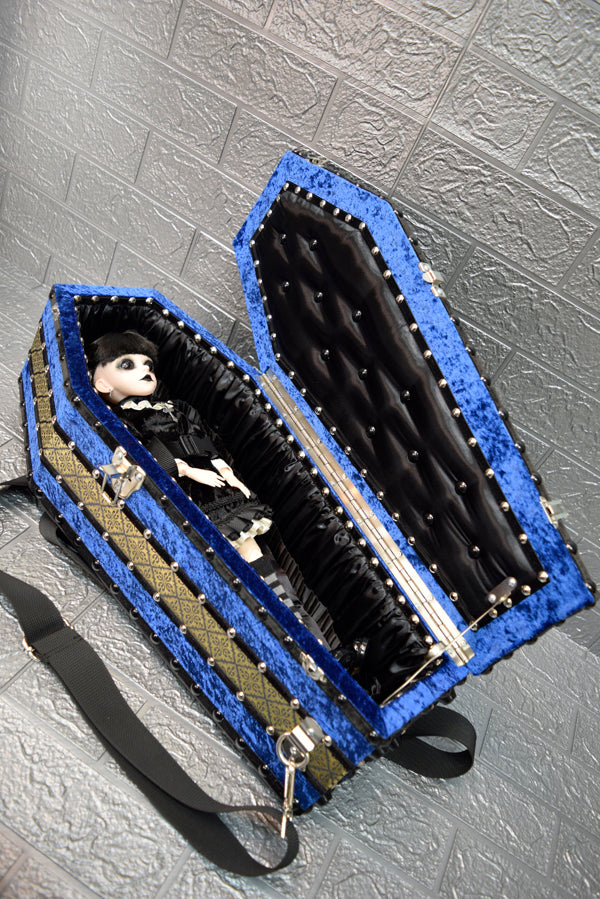 【 One-of-a-kind 一点物棺 】 50cm サイズ 背負える DOLL Coffin <No.006-50 >