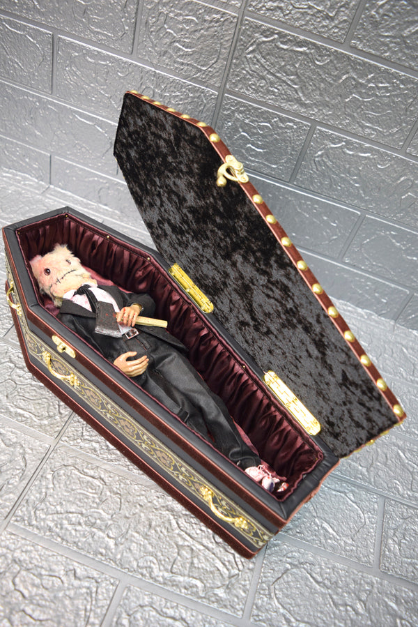 【 One-of-a-kind  一点物棺 】 35cm サイズ  DOLL Coffin <No.009-35 >