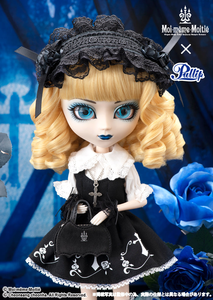 【 Pullip Doll 】P-296 Pullip(プーリップ)< Mana〜Elegant Gothic Lolita〜Rose cross JSK / マナ 〜エレガント ゴシック ロリータ〜 ローズ クロス ジャンパースカート>