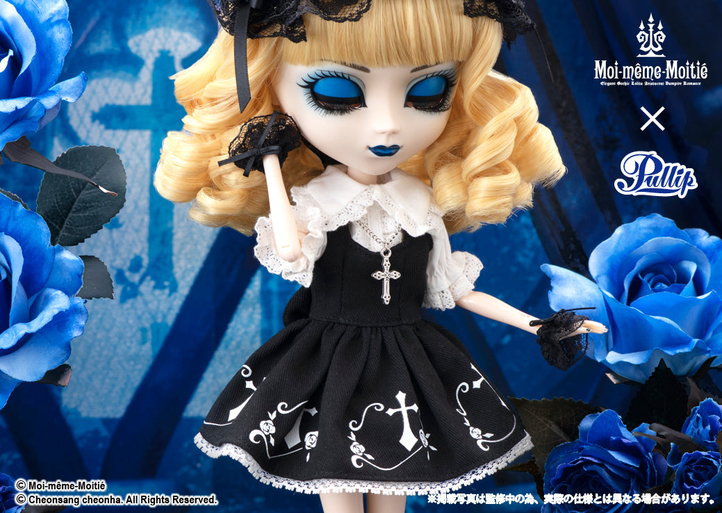 【 Pullip Doll 】P-296 Pullip(プーリップ)< Mana〜Elegant Gothic Lolita〜Rose cross JSK / マナ 〜エレガント ゴシック ロリータ〜 ローズ クロス ジャンパースカート>