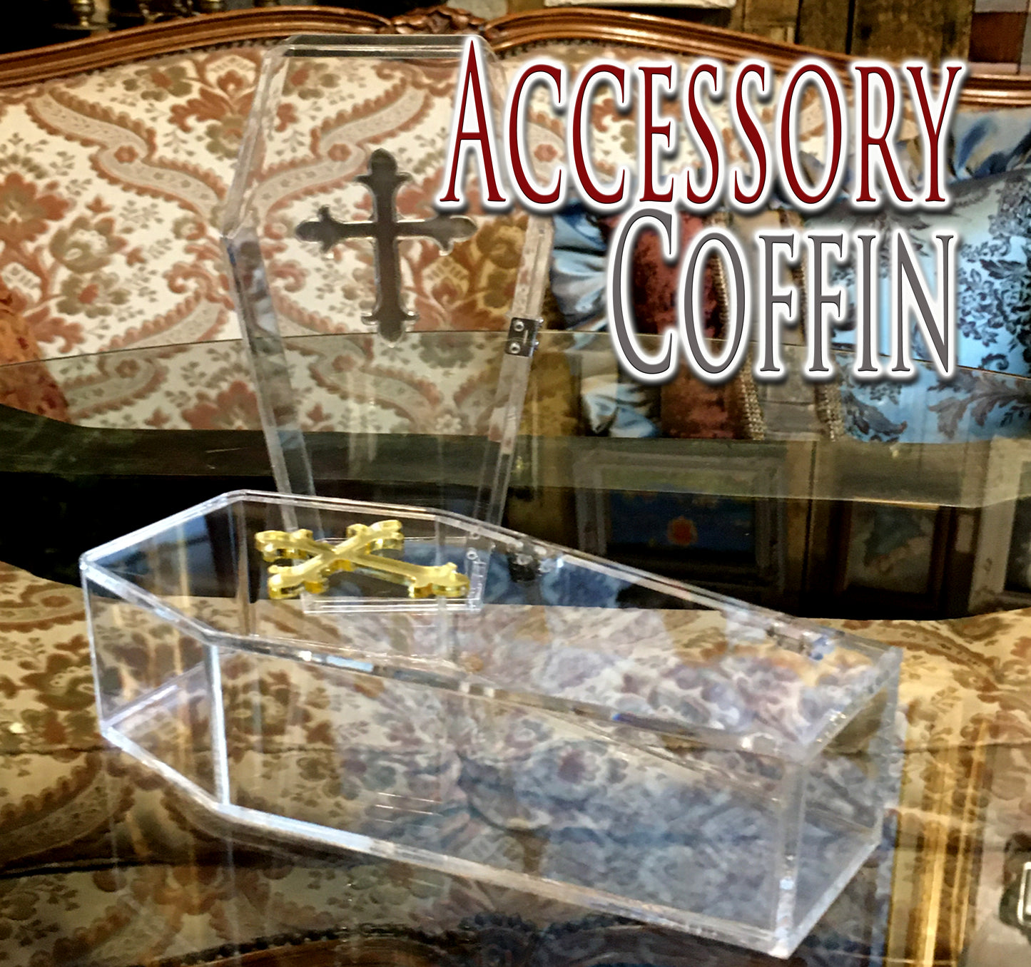 【現品のみサンプル品】クリアアクリル棺BOX Clear Acrylic Coffin
