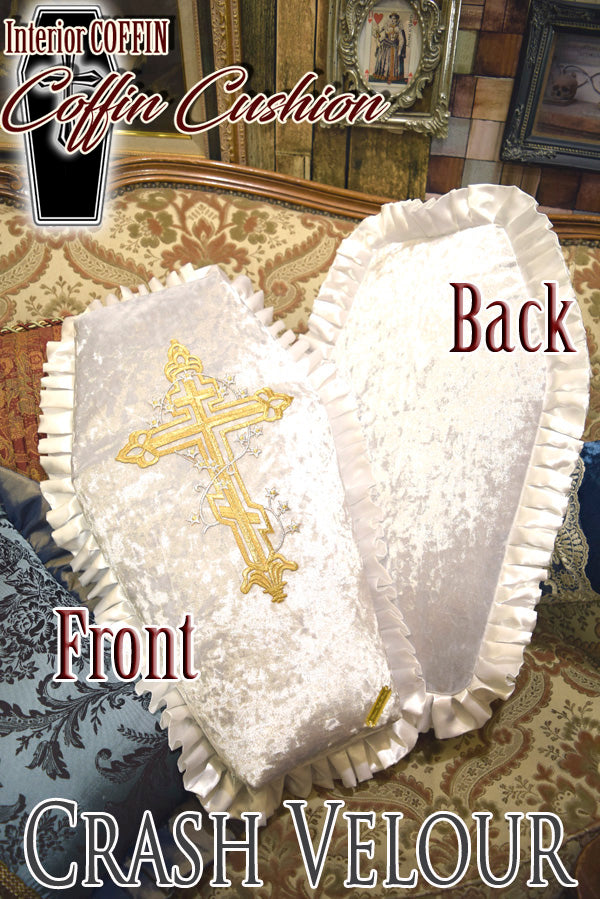 【 Interior Coffin 】ICC-001 Coffin Cushion 棺型 クッション <ホワイト>