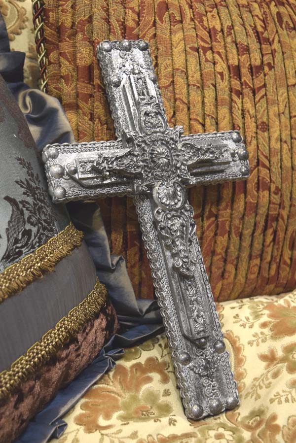 【 interior Cross 】Vintage Silver Cross　＜Cross No.002＞