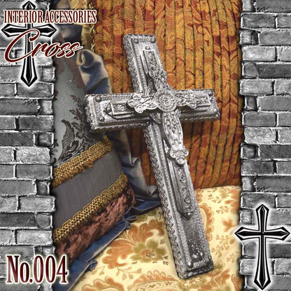 【 interior Cross 】Vintage Silver Cross　＜Cross No.004＞